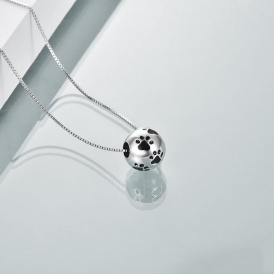 925 sterling silver spherical animal urns necklaces Cremation Jewelry for Ashes - onlyone