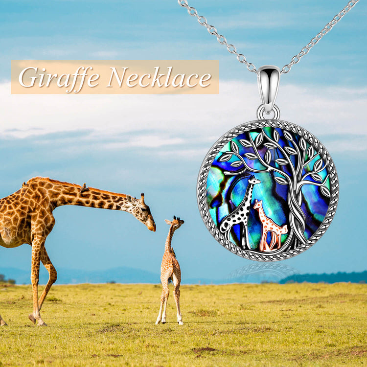 925 Sterling Silver Elegant Giraffe Necklace For Women