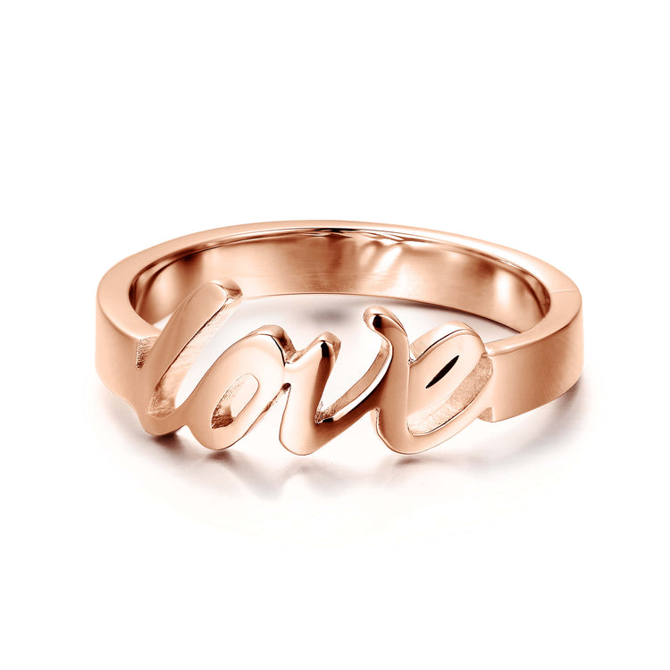 925 Sterling Silver Personalized Love Ring - onlyone