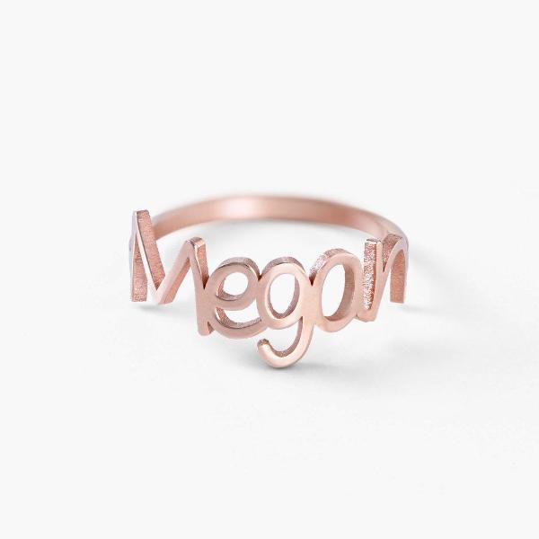 925 Sterling Silver Personalized Names Ring Nameplate Ring - onlyone