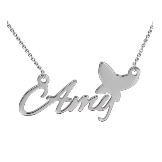 "Amy" Stil 14K personal isierte Name Halskette einstellbar 16 " - 20" Weißgold/Gelbgold/Rose Gold