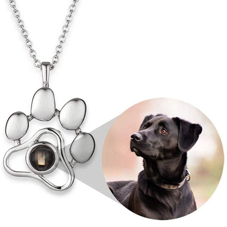 925 Sterling Silver Custom Pet Picture Memorial Necklace