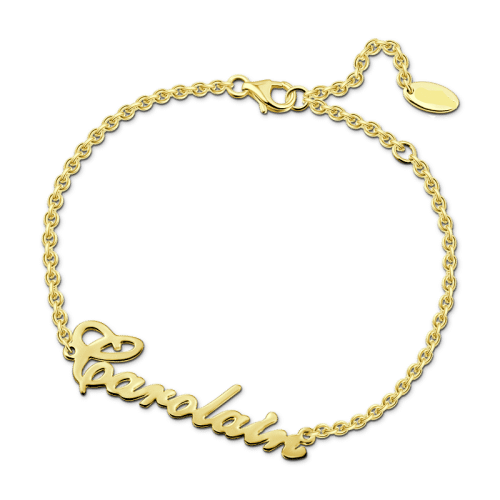 925 Sterling Silver Personalized Name Bracelet Length 6â€?7.5â€?Nameplate Bracelet - onlyone