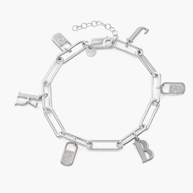 925 Sterling Silver Clip Link Bracelet