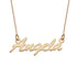 925 Sterling Silver "Angela" Style Custom Name Necklace Nameplate Necklace - onlyone