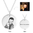 925 Sterling Silver Kids Engraved Photo Necklace Inspirational Gift - onlyone