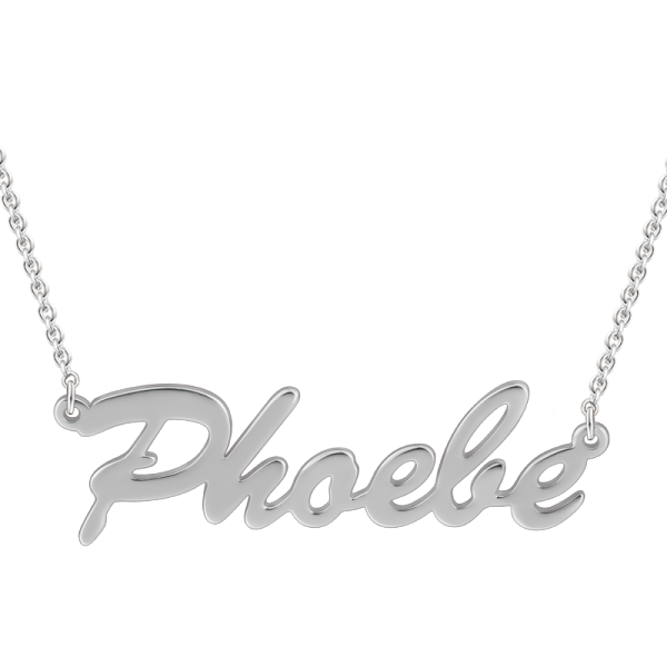 925 Sterling Silver Personalized Classic Name Necklace Nameplate Necklace - onlyone