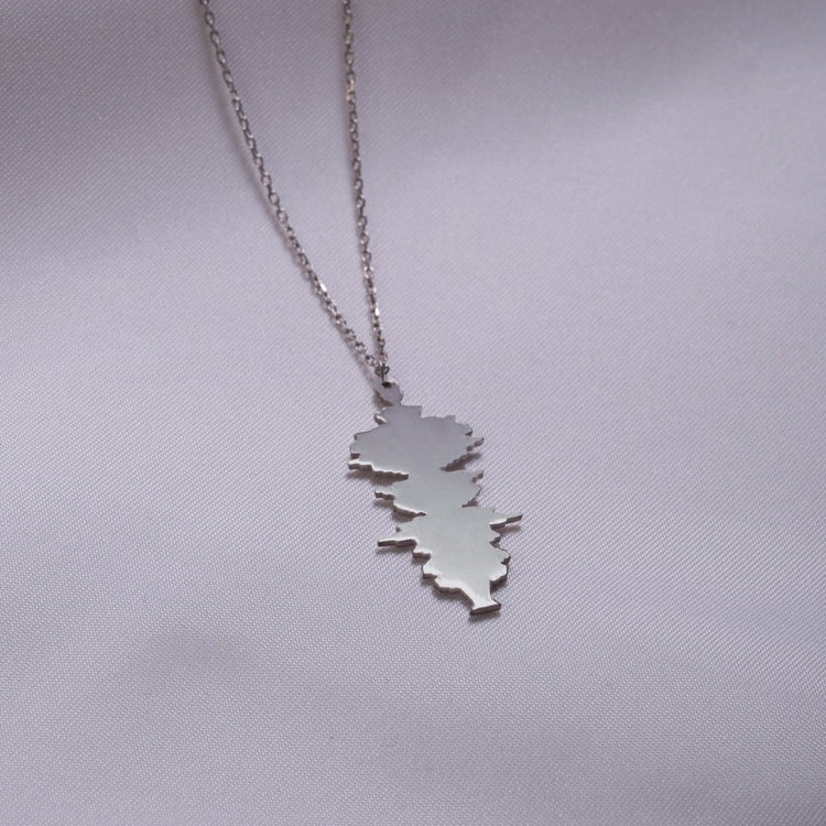 925 Sterling Silver Custom Sound Wave Necklace