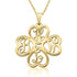 925 Sterling Silver Initial Monogram Necklace - onlyone