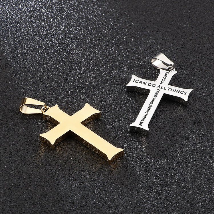 Men's Cross Pendant Necklace