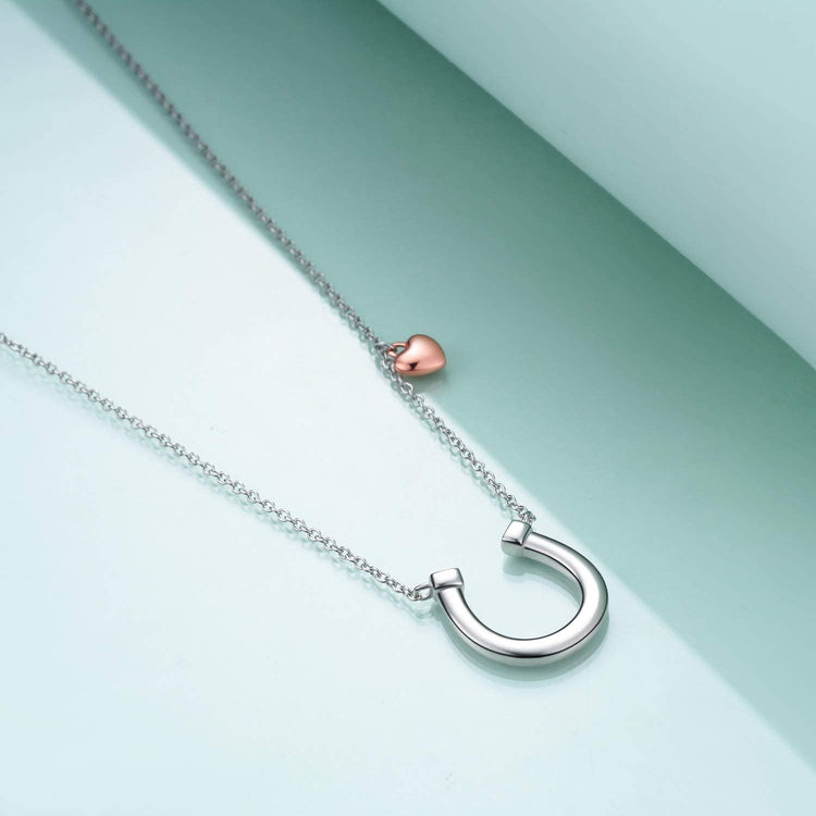 925 Sterling Silver Horseshoe Necklace