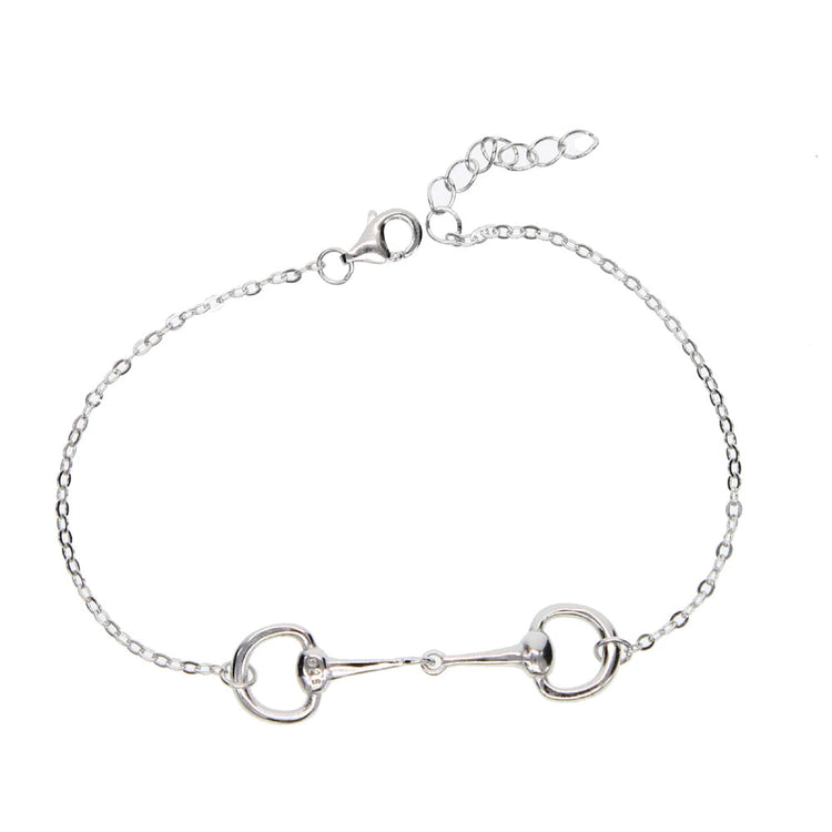 925 Sterling Silver Horse Lover Jewelry, Snaffle Bit Bracelet