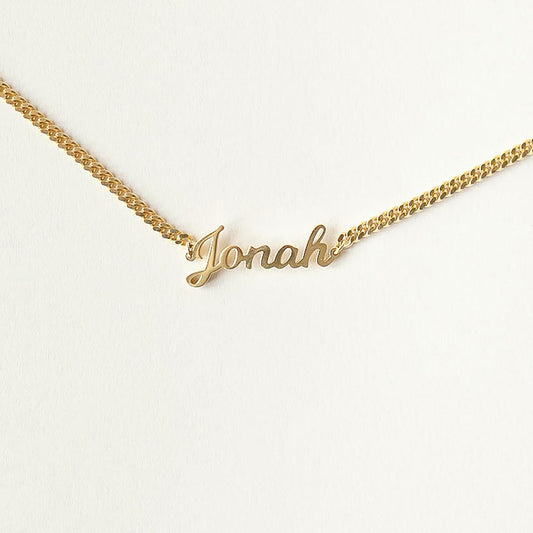 925 Sterling Silver Name Bracelet In Cuban Chain