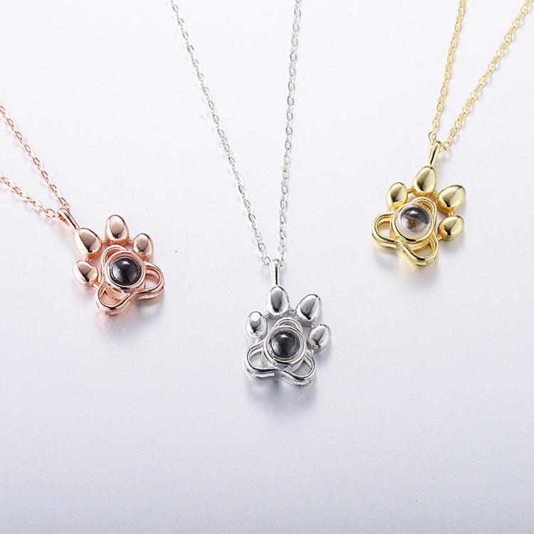 Pet Paw Love Project Necklace