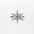 925 Sterling Silver Rotatable Cubic Diamond Snowflake Ring - Hexagram - onlyone