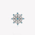 925 Sterling Silver Rotatable Cubic Diamond Snowflake Ring Adjustable Ring - onlyone