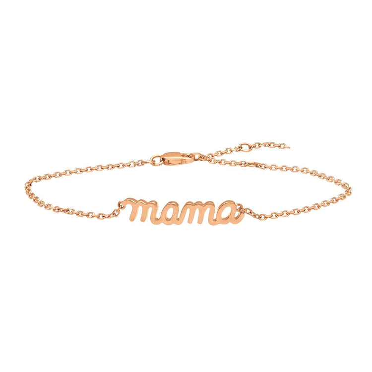 925 Sterling Silver Mama Anklet Bracelet