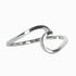 925 Sterling Silver Wave Ring, Stackable Ring - onlyone