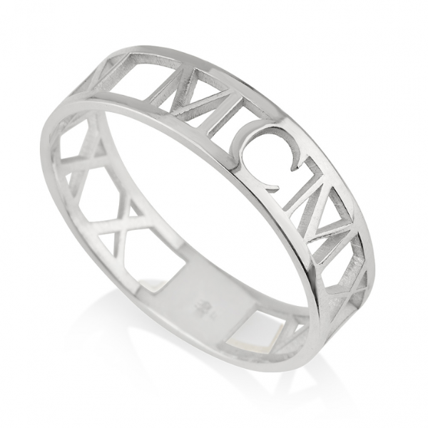 925 Sterling Silver Personalized Name Ring Nameplate Ring - onlyone